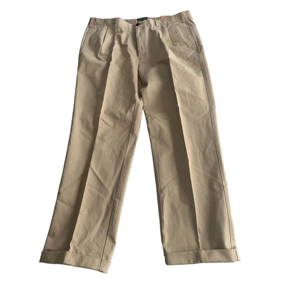 Orvis Other - Orvis Ultimate Khakis Mens 42x30 Pants NWT Pleated 100% Cotton Beige Chino New